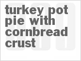 recipe for slow cooker turkey pot pie with cornbread crust