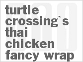 recipe for turtle crossing's thai chicken fancy wrap
