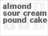 recipe for almond sour cream pound cake