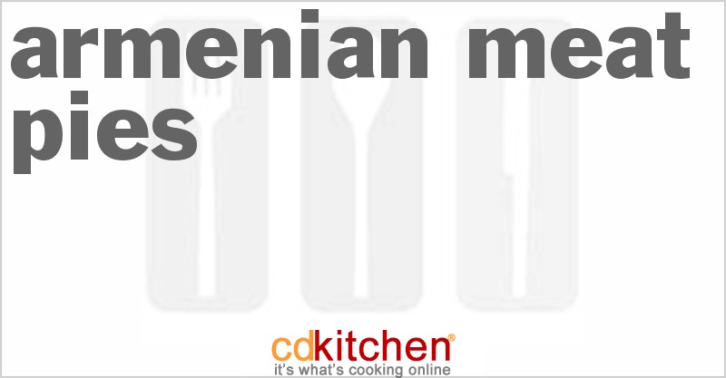 Armenian Meat Pies - CDKitchen.com