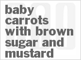 recipe for baby carrots with brown sugar and mustard