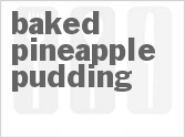 recipe for baked pineapple pudding