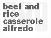 recipe for beef and rice casserole alfredo