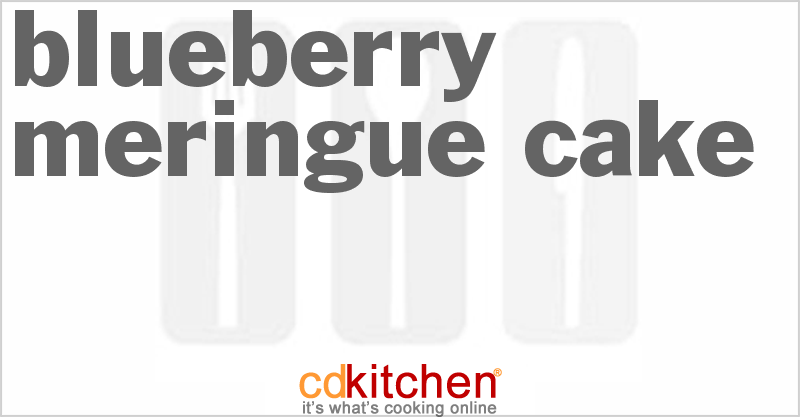 Blueberry Meringue Cake - CDKitchen.com