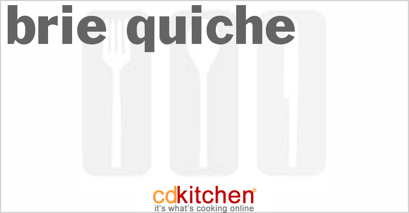 Brie Quiche - CDKitchen.com