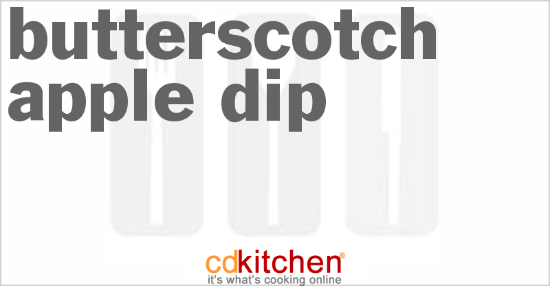 Butterscotch Apple Dip - CDKitchen.com