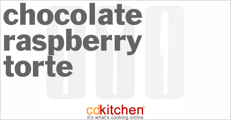 Chocolate Raspberry Torte - CDKitchen.com