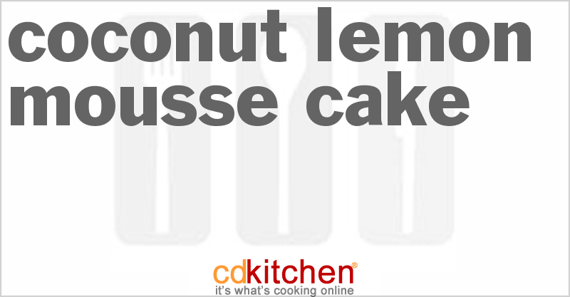 Coconut-Lemon Mousse Cake - CDKitchen.com