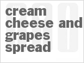 recipe for cream cheese and grapes spread