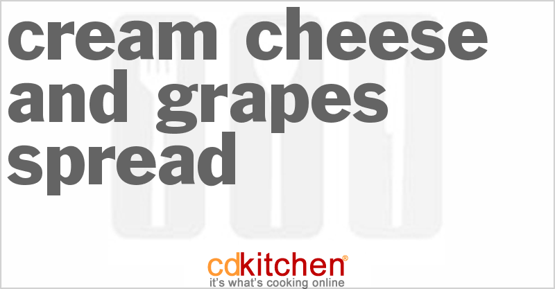 Cream Cheese and Grapes Spread - CDKitchen.com
