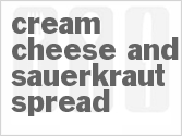 recipe for cream cheese and sauerkraut spread