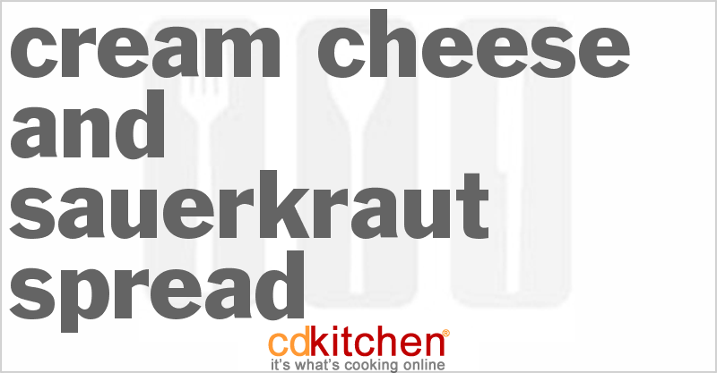 Cream Cheese And Sauerkraut Spread - CDKitchen.com
