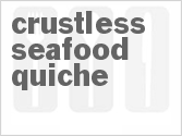 recipe for crustless seafood quiche