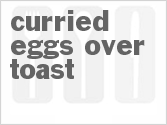 recipe for curried eggs over toast