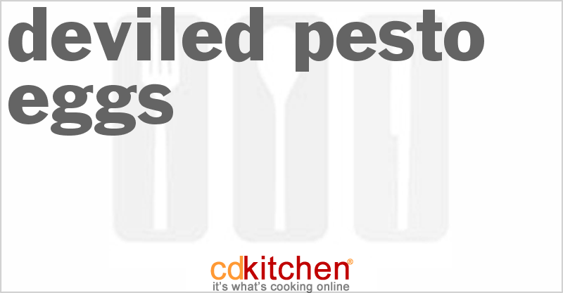 Deviled Pesto Eggs - CDKitchen.com