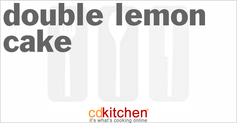 Double Lemon Cake - CDKitchen.com