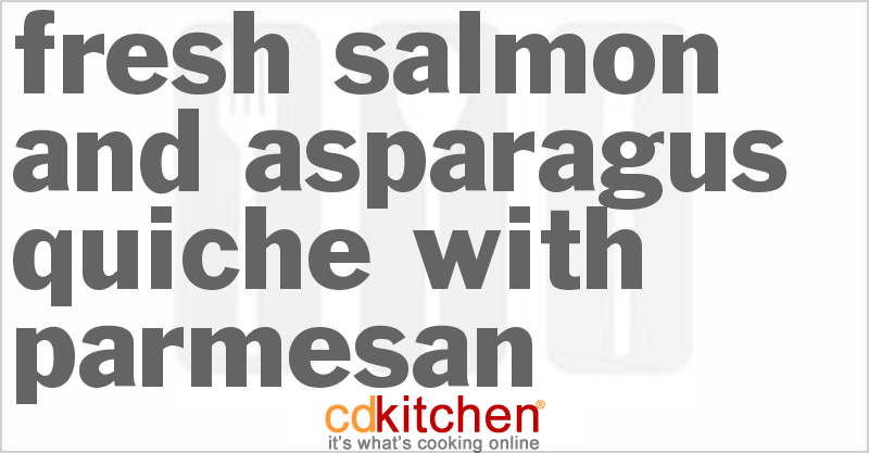 Fresh Salmon And Asparagus Quiche With Parmesan - CDKitchen.com