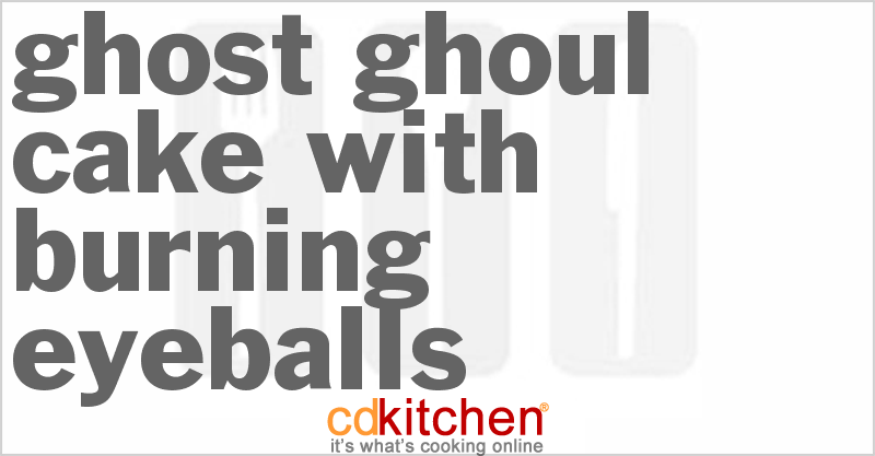 Ghost Ghoul Cake With Burning Eyeballs - CDKitchen.com