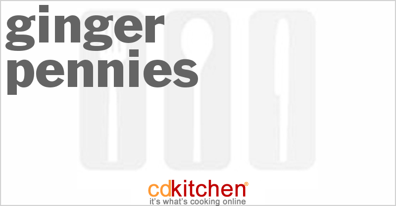 Ginger Pennies - CDKitchen.com