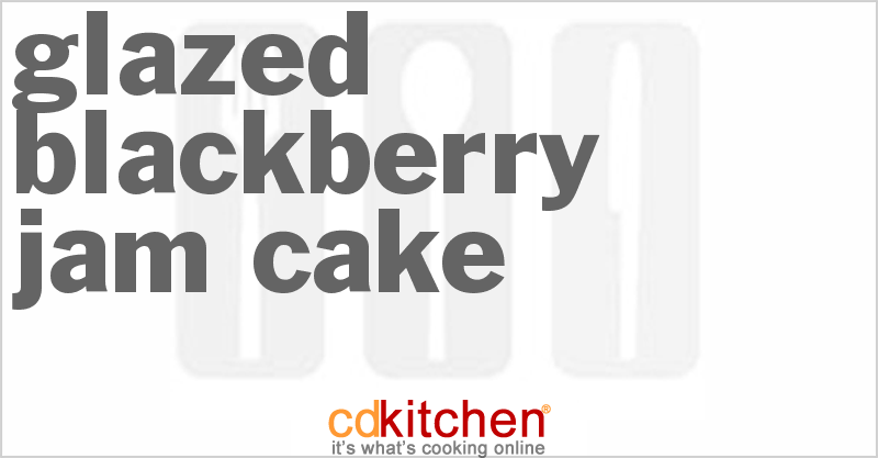 Glazed Blackberry Jam Cake - CDKitchen.com