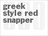 recipe for greek-style red snapper