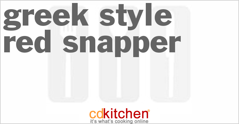 Greek-Style Red Snapper - CDKitchen.com