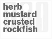 recipe for herb mustard crusted rockfish