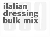 recipe for italian dressing bulk mix