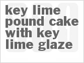 recipe for key lime pound cake with key lime glaze