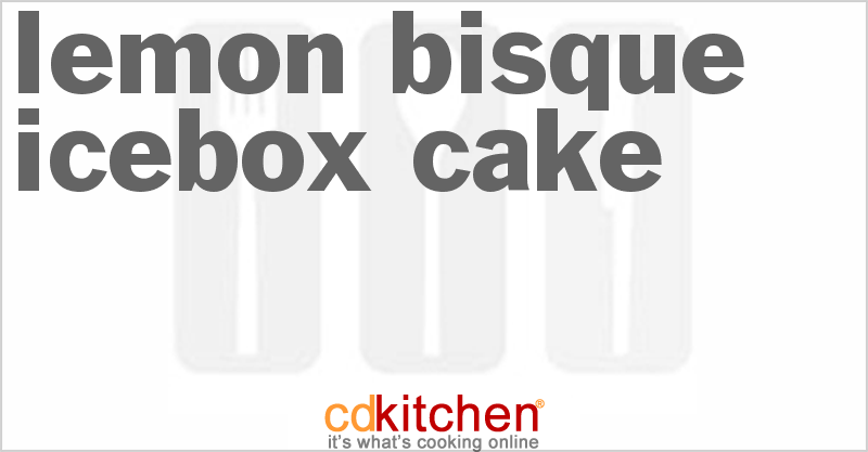 Lemon Bisque Icebox Cake - CDKitchen.com