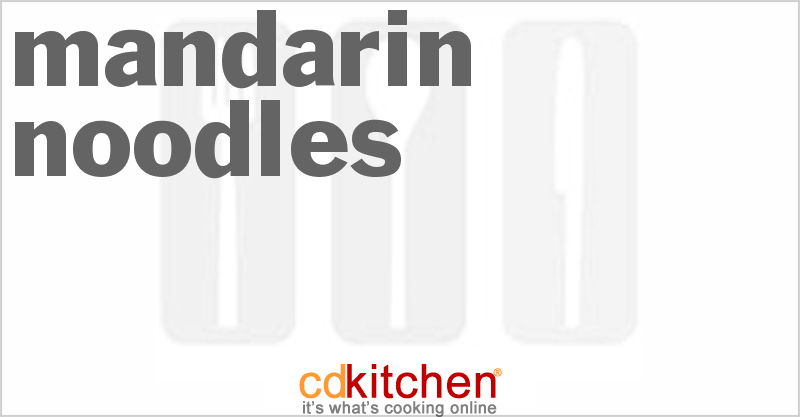 Mandarin Noodles Recipe | CDKitchen.com-image
