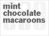 recipe for mint chocolate macaroons