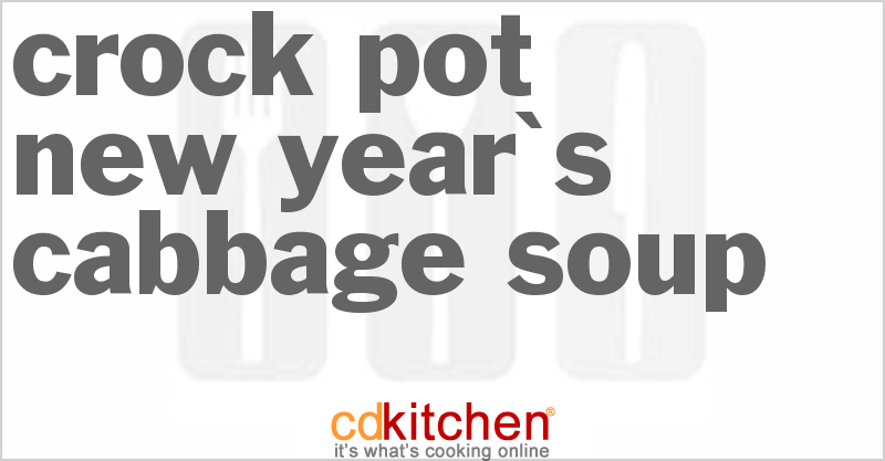 New Year's Cabbage Soup - CDKitchen.com