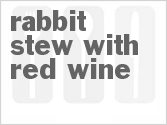 recipe for rabbit stew with red wine