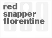 recipe for red snapper florentine