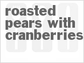 recipe for roasted pears with cranberries