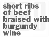 recipe for short ribs of beef braised with burgundy wine