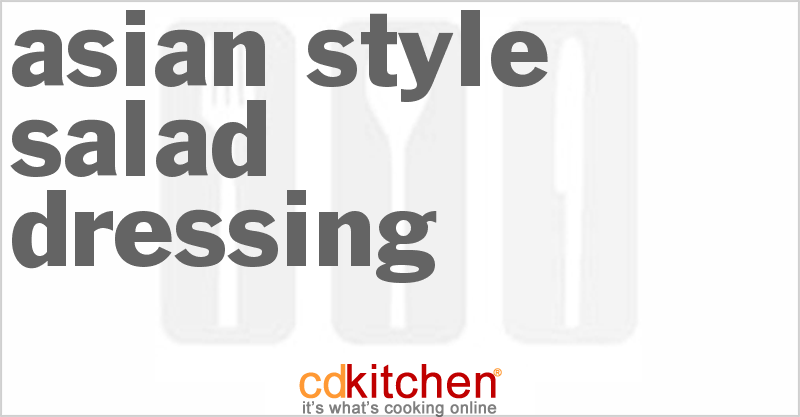 Asian-Style Salad Dressing - CDKitchen.com