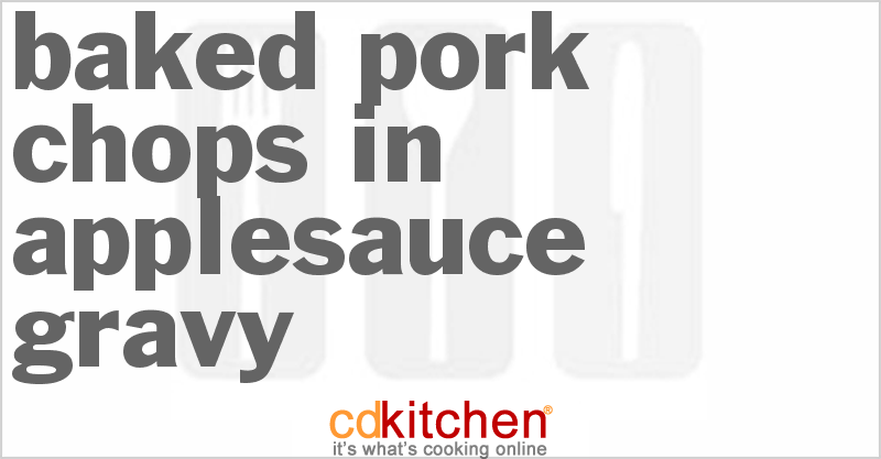 baked pork chops and applesauce recipe