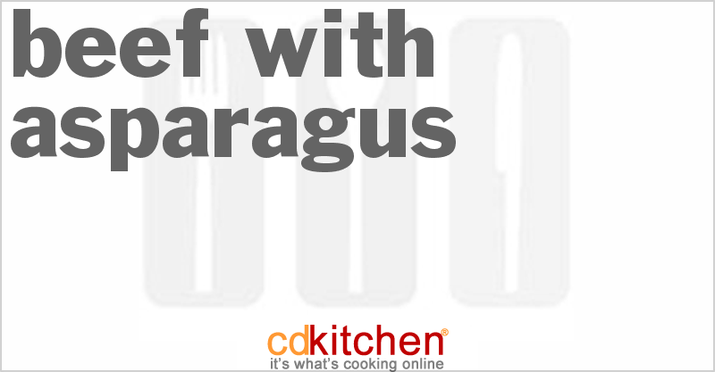 Beef with Asparagus - CDKitchen.com