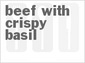 recipe for beef with crispy basil