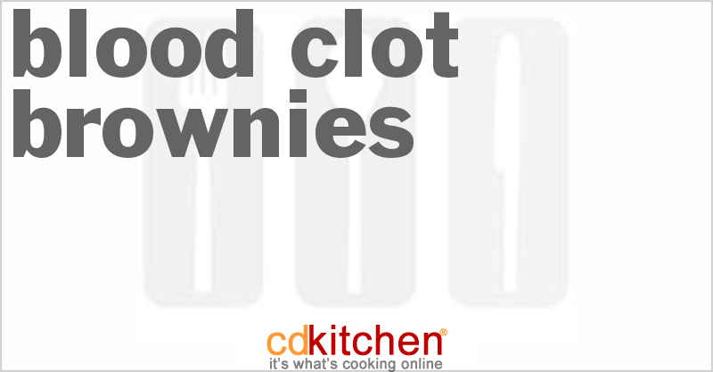 Blood Clot Brownies - CDKitchen.com