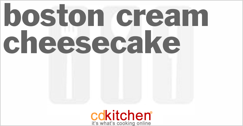 Boston Cream Cheesecake - CDKitchen.com