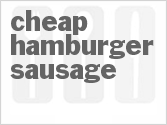 recipe for cheap hamburger sausage