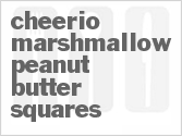 recipe for cheerio marshmallow peanut butter squares