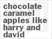 recipe for chocolate caramel apples like harry and david