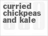 recipe for slow cooker curried chickpeas and kale