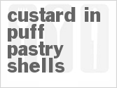 recipe for custard in puff pastry shells
