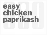 recipe for easy chicken paprikash