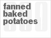 recipe for fanned baked potatoes